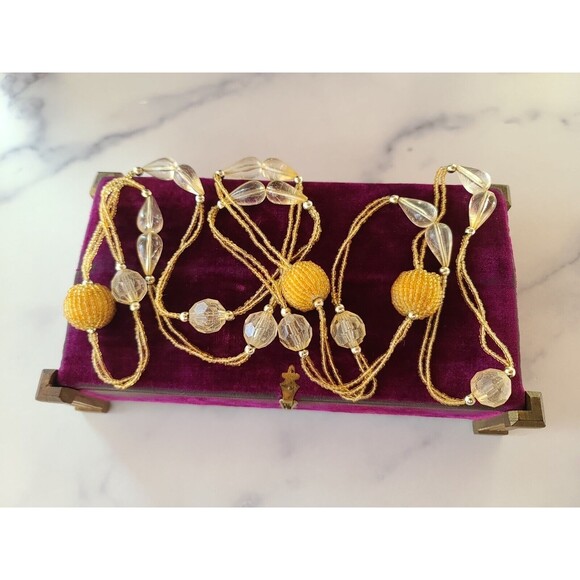 Vintage Beaded Extra Long Necklace - Picture 2 of 10